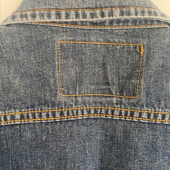 Express Bleus Denim Sleeveless Jacket - Picture 4 of 4